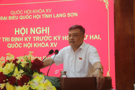 Tổng Kiểm toán Nhà nước Trần Sỹ Thanh tiếp xúc cử tri trước Kỳ họp thứ 2