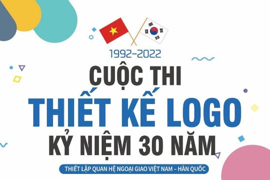 Thi thiết kế logo kỷ niệm 30 năm thiết lập quan hệ ngoại giao Việt Nam - Hàn Quốc
