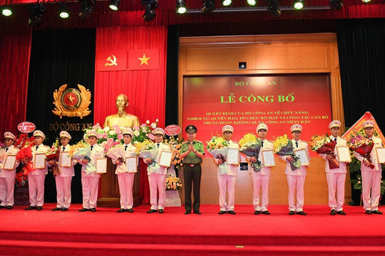 Thành lập và ra mắt Trung đoàn Không quân Công an nhân dân