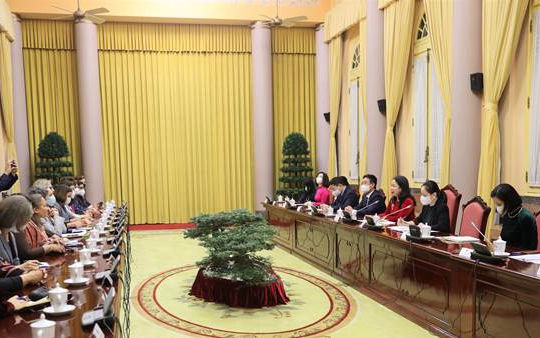 Phó Chủ tịch nước Võ Thị Ánh Xuân tiếp các nữ Đại sứ, Đại biện nước ngoài tại Việt Nam