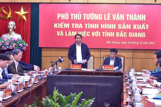 Bắc Giang tiếp tục hoàn thiện mô hình sản xuất tại các khu công nghiệp trong tình hình mới Bắc Giang tiếp tục hoàn thiện mô hình sản xuất tại các khu công nghiệp trong tình hình mới