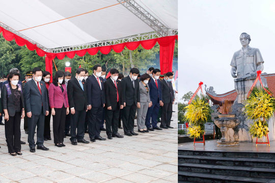 Chủ tịch Quốc hội Vương Đình Huệ dâng hương tưởng niệm đồng chí Lê Quang Đạo Chủ tịch Quốc hội Vương Đình Huệ dâng hương tưởng niệm đồng chí Lê Quang Đạo