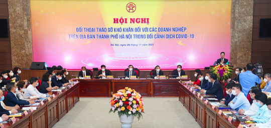 Hà Nội đồng hành với doanh nghiệp vượt qua khó khăn trong giai đoạn Covid-19