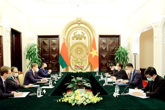 Việt Nam mong muốn phát triển quan hệ hợp tác nhiều mặt với Belarus Việt Nam mong muốn phát triển quan hệ hợp tác nhiều mặt với Belarus