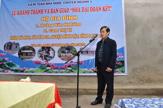 KTNN chuyên ngành IV bàn giao hai căn nhà “Đại đoàn kết” tại tỉnh Lạng Sơn