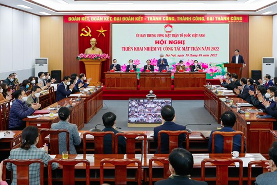 Mặt trận tổ quốc các cấp tiếp tục đoàn kết, sáng tạo, phấn đấu hoàn thành nhiệm vụ năm 2022