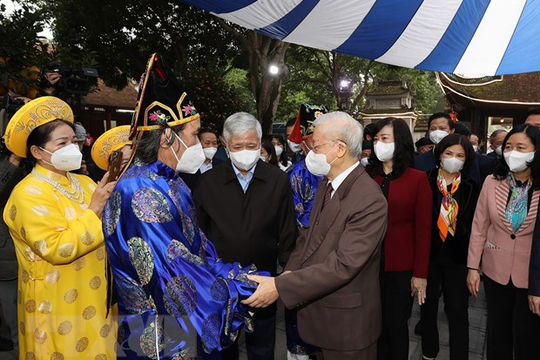 Tổng Bí thư Nguyễn Phú Trọng thăm, chúc Tết tại tỉnh Bắc Ninh