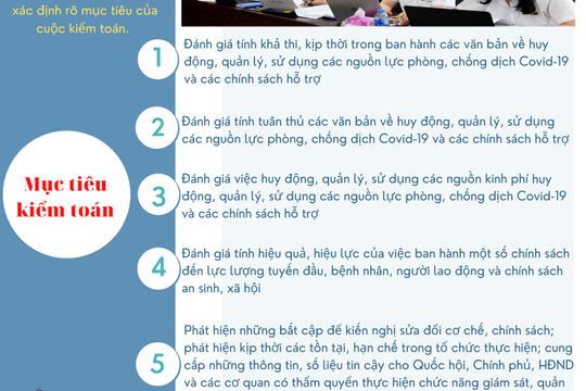 Cuộc kiểm toán chuyên đề “Việc huy động, quản lý, sử dụng các nguồn lực phục vụ công tác phòng, chống dịch Covid-19 và các chính sách hỗ trợ”