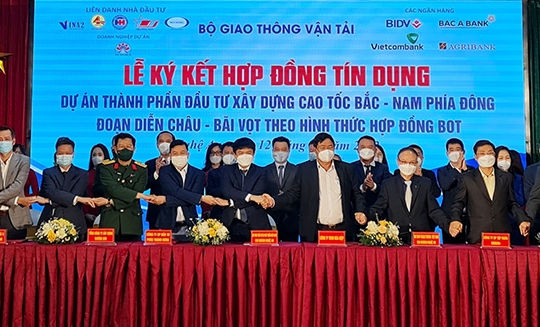Huy động thành công gần 3.600 tỷ đồng vốn tín dụng cho Dự án cao tốc Diễn Châu - Bãi Vọt