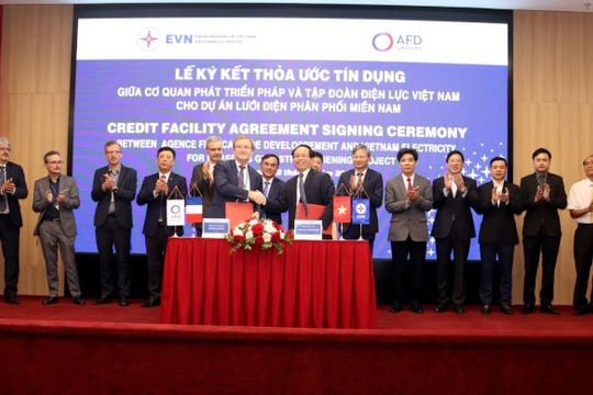 AFD cung cấp khoản vay ưu đãi không bảo lãnh Chính phủ trị giá 80 triệu Euro cho EVN