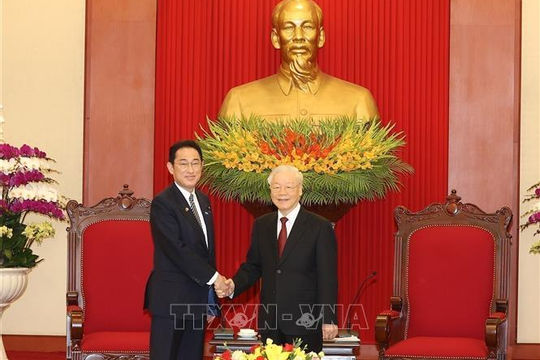 Tổng Bí thư Nguyễn Phú Trọng tiếp Thủ tướng Nhật Bản Kishida Fumio Tổng Bí thư Nguyễn Phú Trọng tiếp Thủ tướng Nhật Bản Kishida Fumio