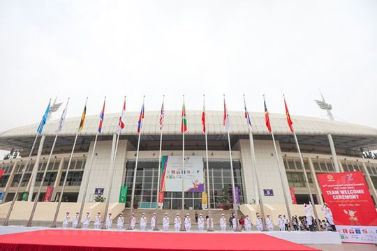 Trang nghiêm Lễ Thượng cờ SEA Games 31 tại SVĐ Mỹ Đình