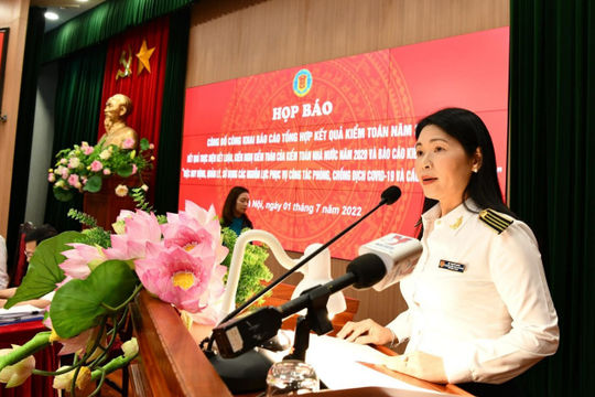 Kiểm toán nhà nước họp báo công khai kết quả kiểm toán năm 2021 Kiểm toán nhà nước họp báo công khai kết quả kiểm toán năm 2021