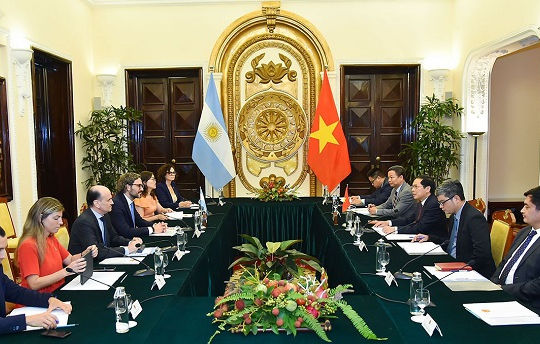 Thúc đẩy quan hệ hợp tác toàn diện Việt Nam - Argentina đi vào chiều sâu Thúc đẩy quan hệ hợp tác toàn diện Việt Nam - Argentina đi vào chiều sâu