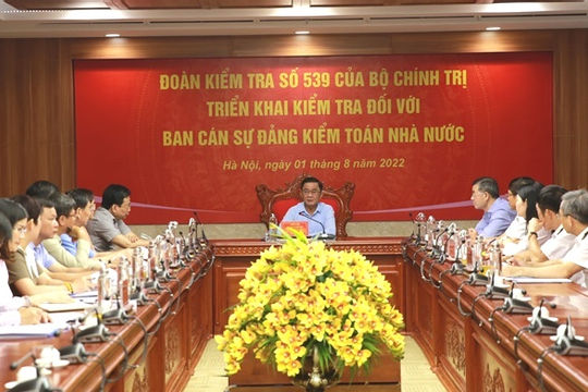 Kiểm tra việc thực hiện Nghị quyết Đại hội XIII của Đảng tại Ban cán sự đảng Kiểm toán nhà nước Kiểm tra việc thực hiện Nghị quyết Đại hội XIII của Đảng tại Ban cán sự đảng Kiểm toán nhà nước
