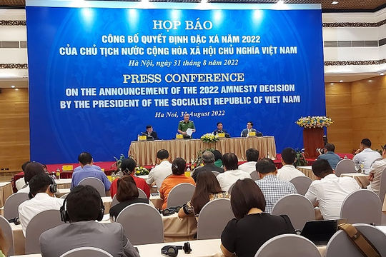 Công bố Quyết định đặc xá năm 2022 của Chủ tịch nước