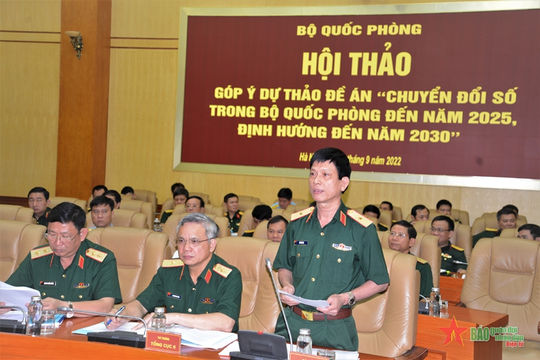 Bộ Quốc phòng ưu tiên xây dựng hạ tầng, dữ liệu số phục vụ quản lý, điều hành Bộ Quốc phòng ưu tiên xây dựng hạ tầng, dữ liệu số phục vụ quản lý, điều hành