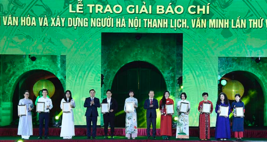 33 tác phẩm được trao Giải báo chí về phát triển văn hóa, xây dựng người Hà Nội thanh lịch, văn minh