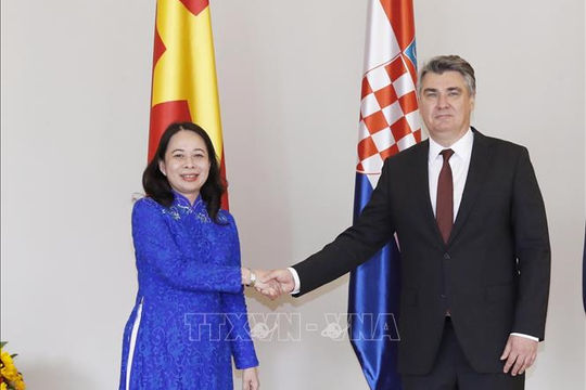 Phó Chủ tịch nước Võ Thị Ánh Xuân hội kiến Tổng thống Croatia