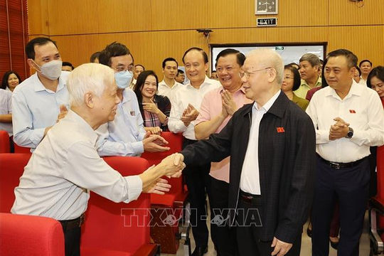 Tổng Bí thư tiếp xúc cử tri các quận Hai Bà Trưng, Ba Đình, Đống Đa