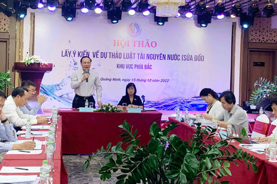 Hội thảo lấy ý kiến về Dự thảo Luật Tài nguyên nước (sửa đổi) khu vực phía Bắc