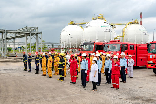 KCM thực tập phòng cháy, chữa cháy và ứng phó với sự cố tràn dầu