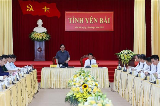 Đưa Yên Bái phát triển trở thành tỉnh khá vào năm 2025