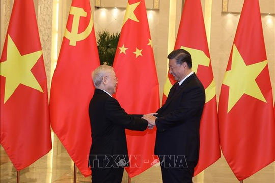 Lễ đón chính thức Tổng Bí thư Nguyễn Phú Trọng và Đoàn đại biểu cấp cao Việt Nam