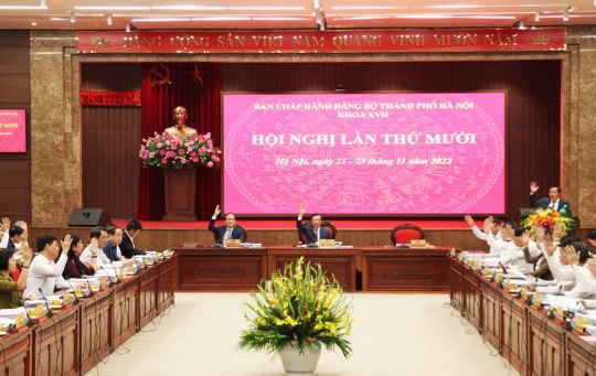 Hà Nội đặt chỉ tiêu tăng trưởng GRDP khoảng 7% năm 2023