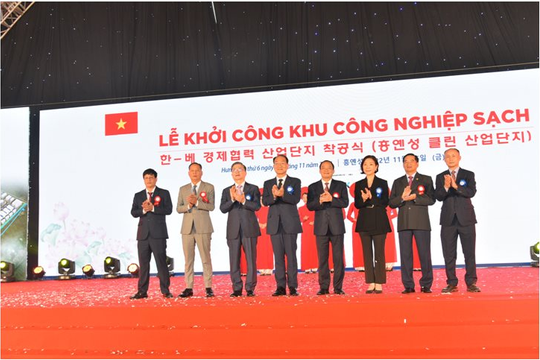 Khởi công xây dựng Khu công nghiệp sạch tỉnh Hưng Yên 