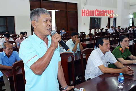 Cử tri Hậu Giang kiến nghị đẩy nhanh tiến độ thực hiện các dự án Cử tri Hậu Giang kiến nghị đẩy nhanh tiến độ thực hiện các dự án