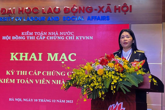 113 thí sinh tham dự Kỳ thi cấp Chứng chỉ Kiểm toán viên nhà nước