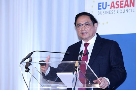 5 thông điệp của Thủ tướng tại Hội nghị Thượng đỉnh Kinh doanh ASEAN - EU