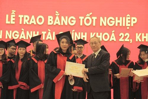 Trường Đại học Kinh doanh và Công nghệ Hà Nội trao bằng tốt nghiệp cho sinh viên ngành Tài chính