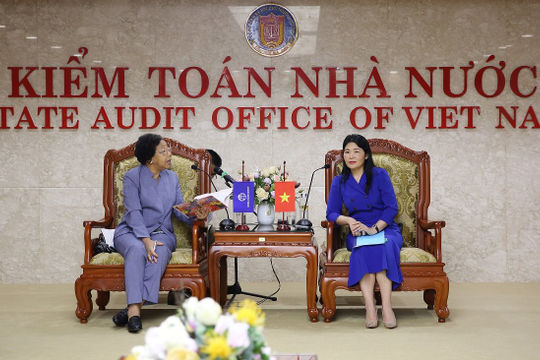 Phó Tổng Kiểm toán nhà nước Hà Thị Mỹ Dung tiếp Đoàn công tác của Ngân hàng Thế giới