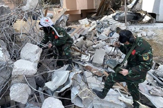 Việt Nam hỗ trợ Thổ Nhĩ Kỳ và Syria khắc phục hậu quả động đất Việt Nam hỗ trợ Thổ Nhĩ Kỳ và Syria khắc phục hậu quả động đất