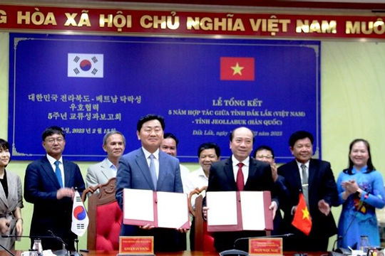 Tỉnh Đắk Lắk tăng cường quan hệ hợp tác, đầu tư với địa phương Hàn Quốc