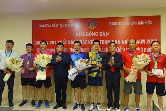 Giải bóng bàn các tay vợt xuất sắc nhất Kiểm toán nhà nước thành công tốt đẹp