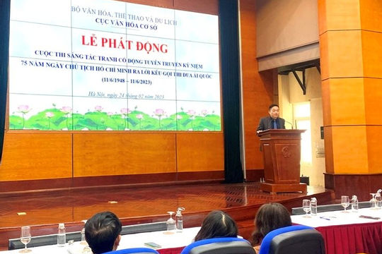 Phát động Cuộc thi sáng tác tranh cổ động tuyên truyền kỷ niệm 75 năm Ngày Chủ tịch Hồ Chí Minh ra Lời kêu gọi thi đua ái quốc