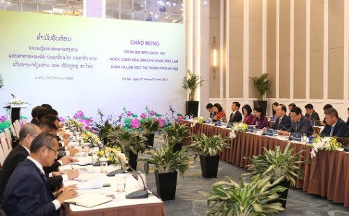 Hà Nội chia sẻ kinh nghiệm với Lào về hoạt động của các cơ quan dân cử 