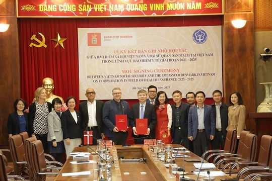 Bảo hiểm xã hội Việt Nam và Đại sứ quán Đan Mạch tăng cường hợp tác trong lĩnh vực bảo hiểm y tế