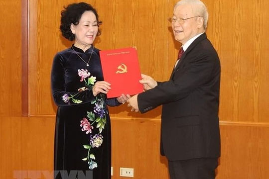 Bộ Chính trị phân công đồng chí Trương Thị Mai giữ chức Thường trực Ban Bí thư