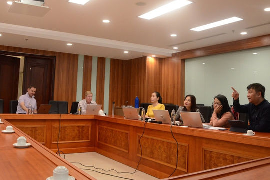 CAAF làm việc với Nhóm Xây dựng tài liệu đào tạo của Kiểm toán nhà nước