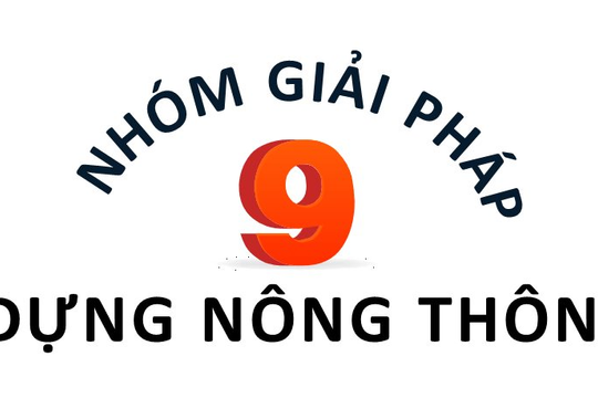 Infographic - 9 nhóm giải pháp xây dựng nông thôn mới