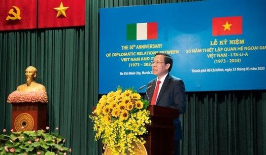 Italy có 64 dự án đầu tư tại TP. Hồ Chí Minh với tổng vốn đạt 85 triệu USD