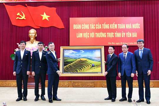 Tăng cường quan hệ phối hợp công tác giữa Kiểm toán nhà nước và Tỉnh ủy Yên Bái Tăng cường quan hệ phối hợp công tác giữa Kiểm toán nhà nước và Tỉnh ủy Yên Bái