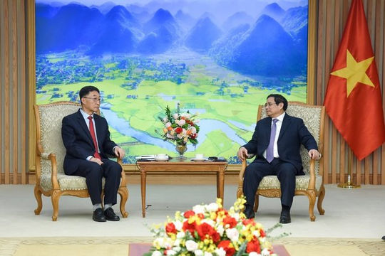 Thủ tướng Phạm Minh Chính tiếp Bí thư Khu ủy Quảng Tây, Trung Quốc Thủ tướng Phạm Minh Chính tiếp Bí thư Khu ủy Quảng Tây, Trung Quốc