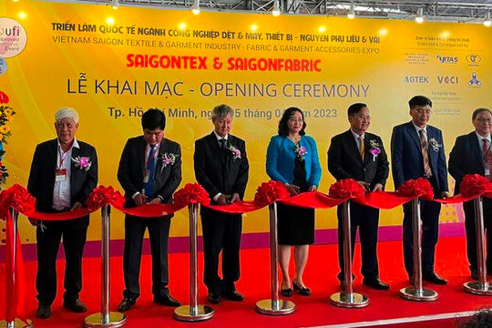 Khai mạc Triển lãm dệt may Saigontex 2023, với sự tham dự của hơn 1.300 đơn vị Khai mạc Triển lãm dệt may Saigontex 2023, với sự tham dự của hơn 1.300 đơn vị