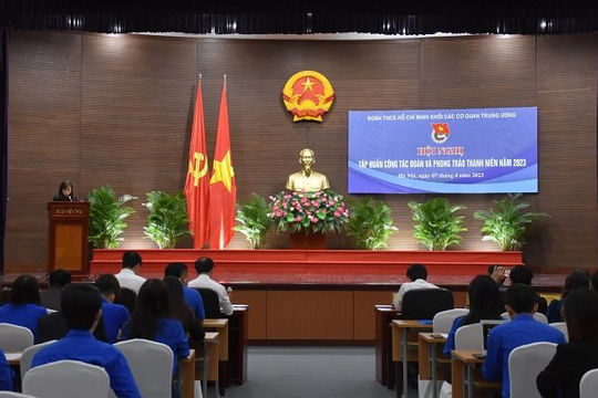 Đoàn Thanh niên Kiểm toán nhà nước tham gia tập huấn công tác đoàn năm 2023