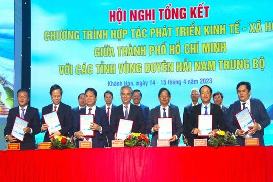 Thành phố Hồ Chí Minh hợp tác với các tỉnh Vùng Duyên hải Nam Trung bộ